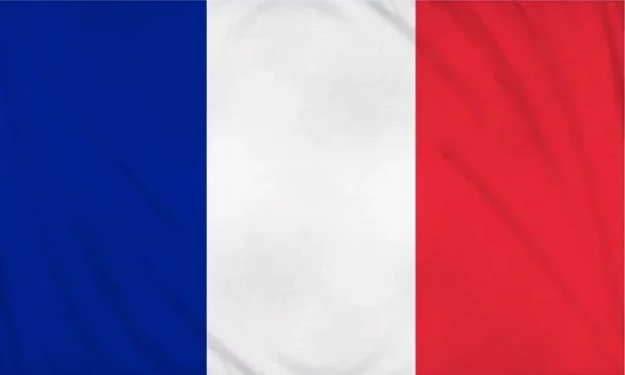 The flag of France